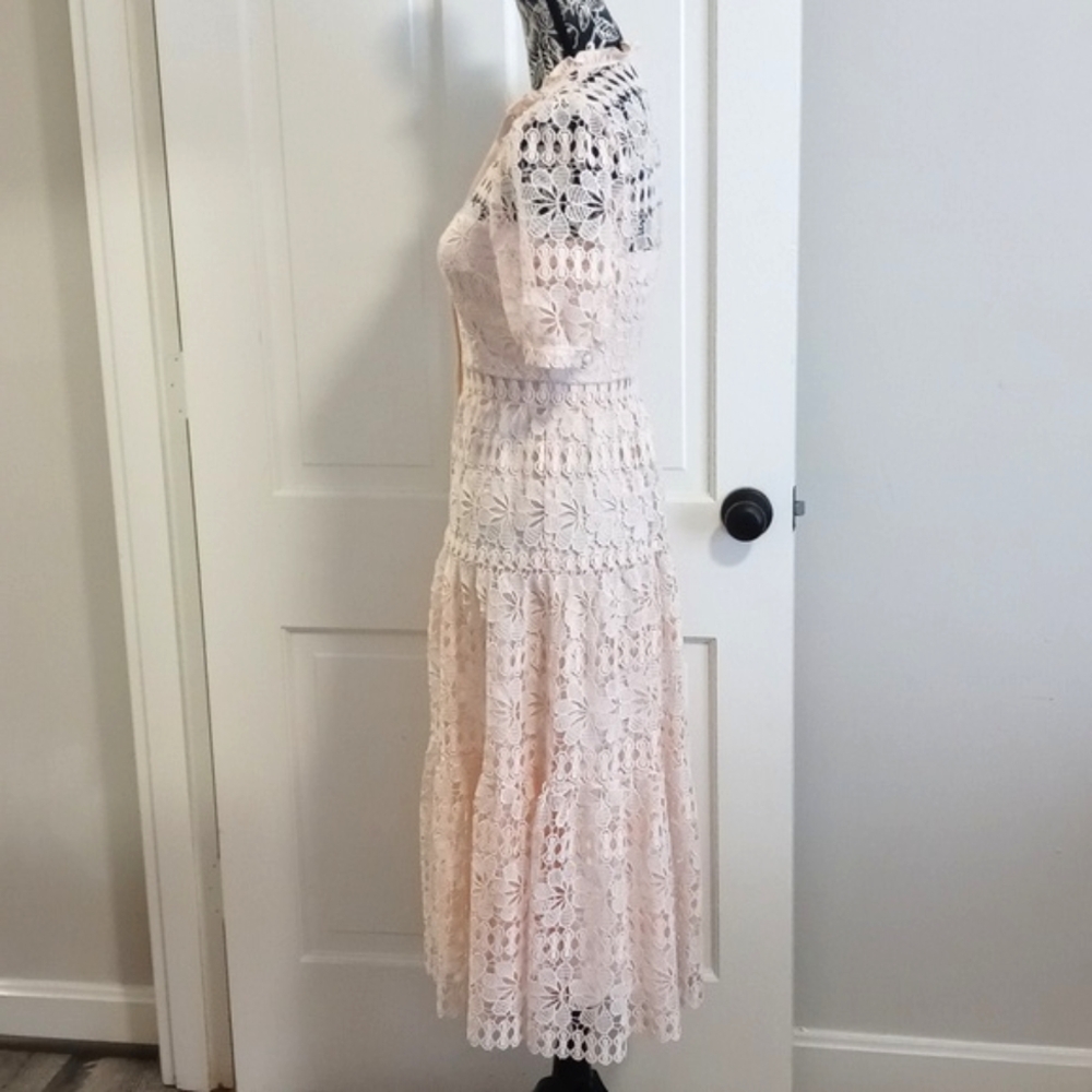 🆕️ 🍑Antonio Melani🍑 - Bruna Peachy Blossom Lace Button-Front Dress - Picture 6 of 16
